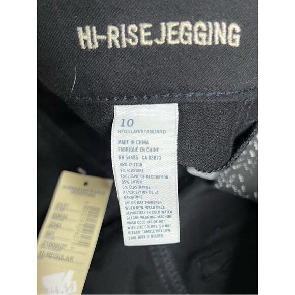 American Eagle Outfitters Super Stretch Black Hi-Rise Jeggings sz 10 - Picture 8 of 13